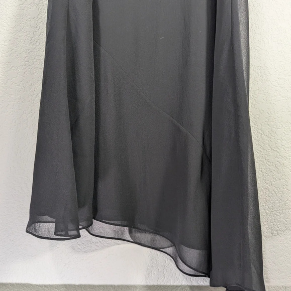 Eileen Fisher 100% Silk Asymmetrical Hem Minimalist Midi Dress in Petite PP - Picture 15 of 16